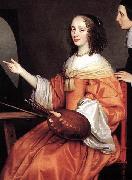 Detail of Margareta Maria de Roodere and Her Parents, Gerard van Honthorst